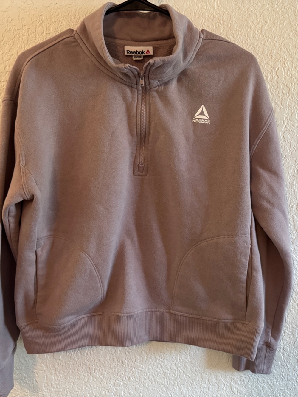 Reebok Women's Zip Pullover Sweater - Lavender